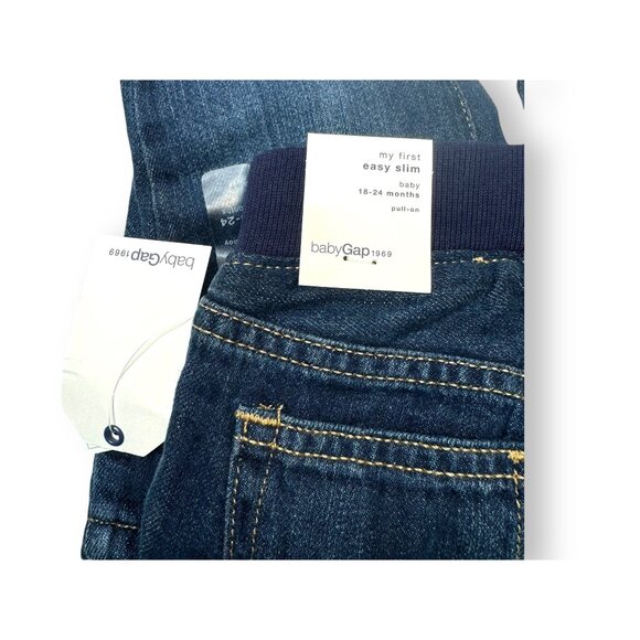 Baby Gap 18-24 months Indigo Denim Lined Jeans new with Tags - Picture 5 of 8